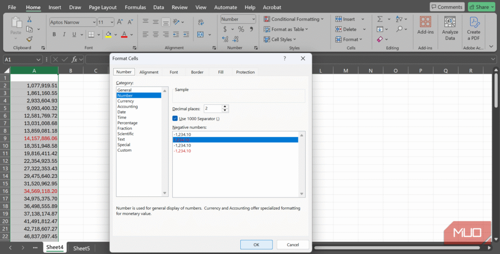 These 6 Excel Number Formats Keep My Sheets From Falling Apart
