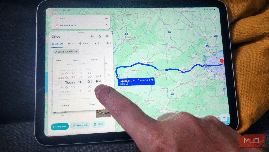 Friendly reminder that Google Maps has a feature that tells you…
