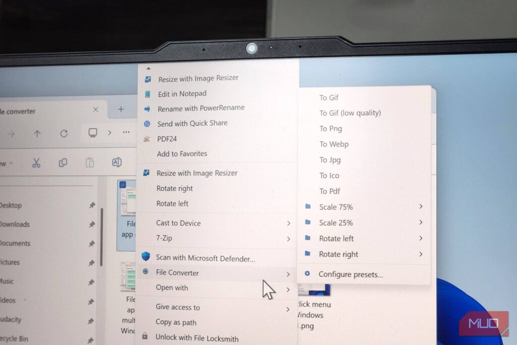 I added a convert button to Windows 11's context menu and my life…